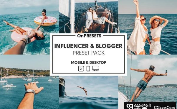 INS风格旅拍风光人像Lightroom调色预设 OnPresets INFLUENCER & BLOGGER