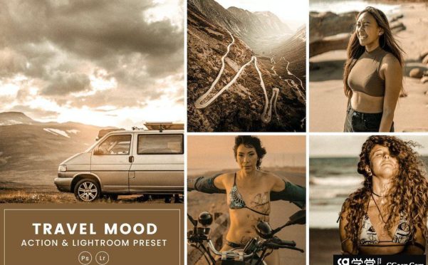 旅拍情绪胶片人像Lightroom预设 Travel Mood Action & Lightrom Presets