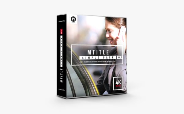 MotionVFX – mTitle Simple Pack Vol.2: 30 Minimalistic & Elegant Titles for Final Cut Pro
