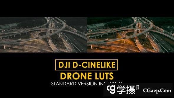 25个大疆DJI D-CINELIKE无人机标准数字电影LUT预设及 Rec709预设