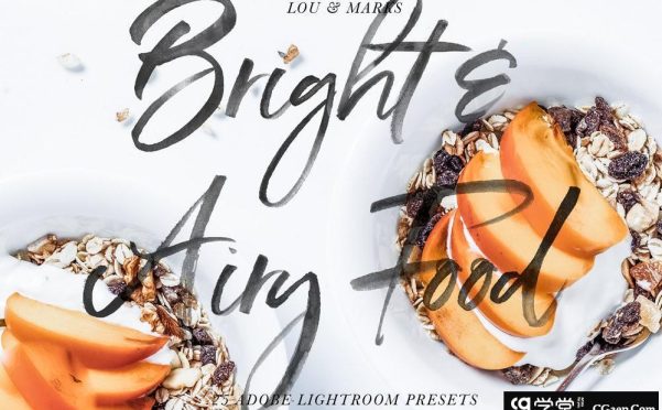 日系小清新美食食物Lightroom预设 BRIGHT & AIRY FOOD PRESETS