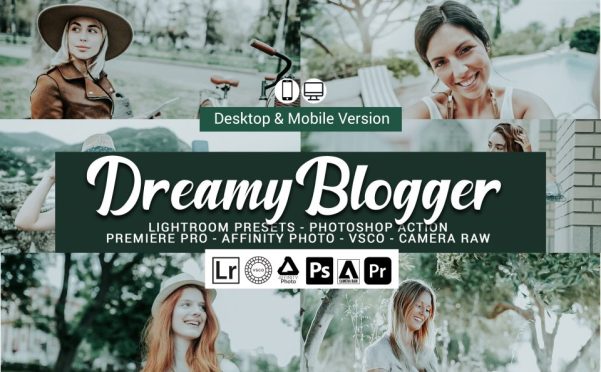 20个梦幻般的博客预设 Photoshop 预设 Vsco 电影预设 Dng 预设 手机预设