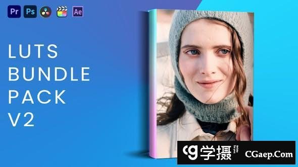 40个电影级视频MV后期调色LUTs预设捆绑包V2 LUTs Bundle Pack V2