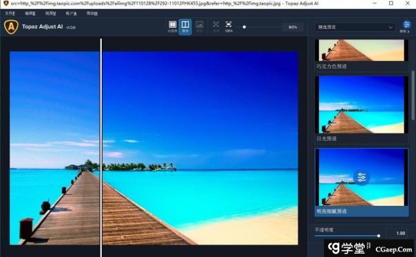 Topaz Adjust AI 1.0.6汉化版|AI人工智能HDR滤镜 Topaz Adjust AI 中文破解版