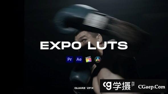 10个电影MV质感视频后期调色LUT预设 Expo LUTs Color Presets