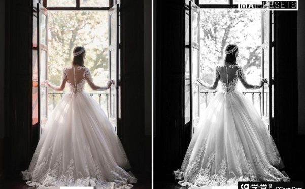 经典黑白婚礼人像lLightroom预设 Black White Wedding Lightroo Presets