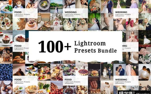 100个婚礼美食为主摄影后期调色Lightroom预设100+ Lightroom Presets