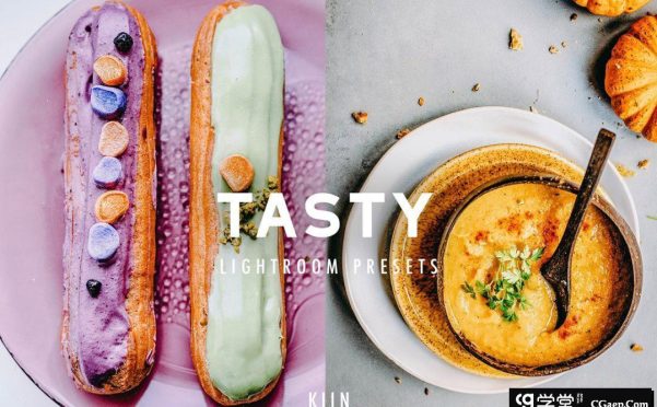 食品美食调色Lightroom预设/APP滤镜 TASTY FOOD LIGHTROOM PRESETS