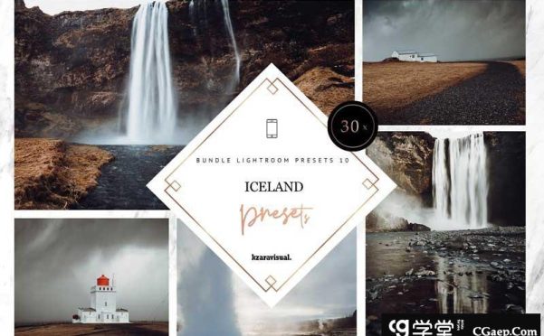 喜怒无常冰岛风光移动手机版Lightroom预设 LR Mobile | Iceland Landscapes