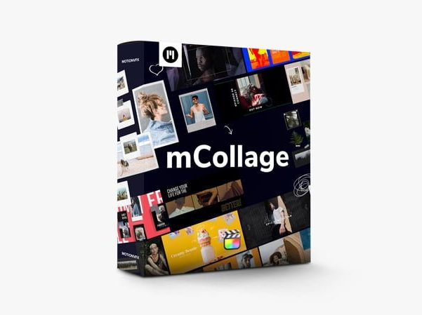 mCollage - 适用于 Final Cut Pro 和 DaVinci Resolve 的各种拼贴元素插件 - MotionVFX