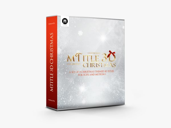 mTitle 3D Christmas Plugin for FCPX and Apple Motion 5