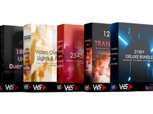 VHS 2150+ All Inclusive Deluxe Bundle – Adobe Premiere Pro + Final Cut Pro Transitions