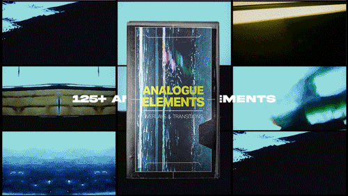 Tropic Colour 真实CRT视觉美学模拟散景耀斑纹理转场过渡音效视频素材包 ANALOGUE ELEMENTS