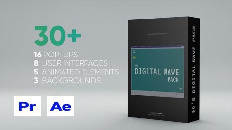 Gumroad 90s Digital Wave Pack for Premiere Pro & After Effects