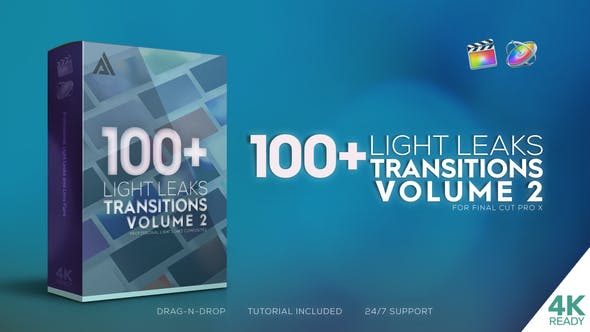 Videohive 32444976 FCPX Light Leaks Transitions Vol 2