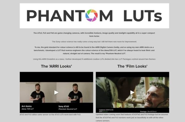 JOEL FAMULARO Phantom LUTs索尼A7s3与FX6专用电影级调色预设包