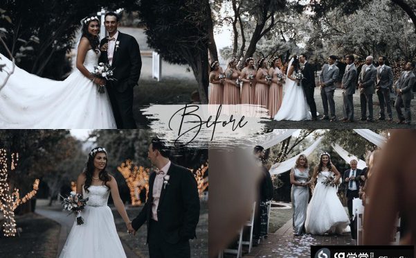 乡村电影婚礼人像Lightroom预设/移动lr预设 Rustic Wedding Lightroom Preset