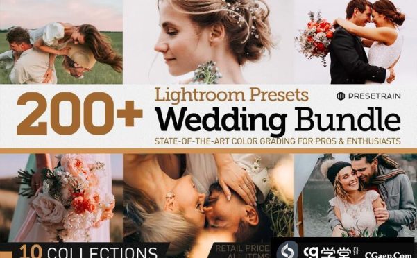 200+高级婚礼Lightroom预设及APP预设合集 200+ Wedding Presets Bundle 2021