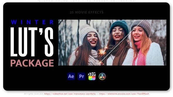 Videohive 50457874 Winter Color LUTs – FX Preset Collection