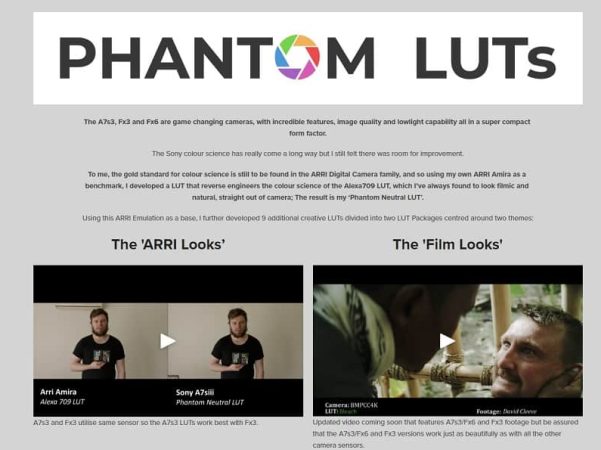 JOEL FAMULARO Phantom LUTs索尼A7s3与FX6专用电影级调色预设包