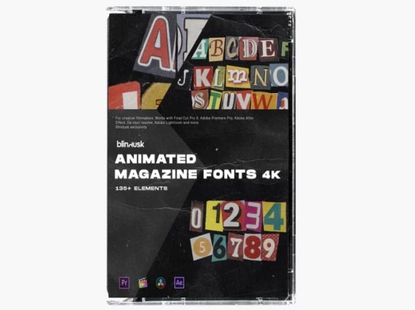 Blindusk ANIMATED MAGAZINE FONTS