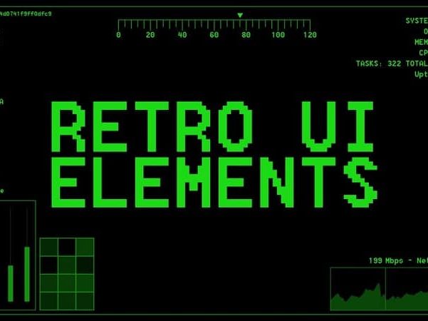 Megakrunch Retro UI Elements
