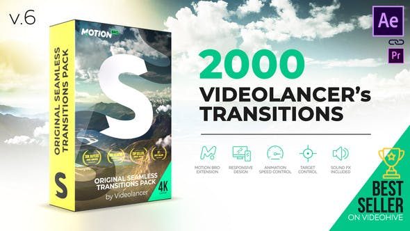 Videolancer’s Transitions – Original Seamless Transitions Pack Videohive 18967340 V6 ( Update 20 November 19)