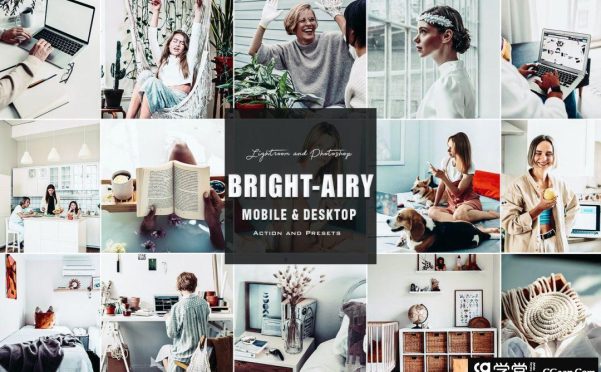 明亮通透人像后期调色Lightroom预设 Brhit Airy – Photoshop & Lightroom Presets
