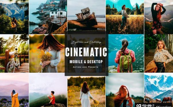 电影人像后期调色Lightroom预设与PS动作 Cinematic – Photoshop & Lightroom Presets