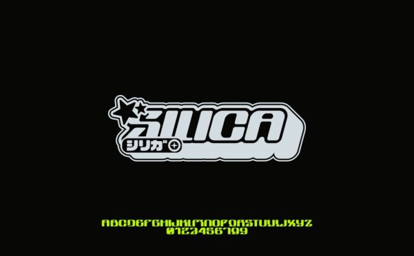 Y2K复古千禧街头涂鸦风格硅胶英文装饰字体Silica Typeface推荐