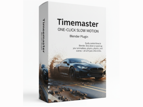 TimeMaster助力Blender用户轻松掌控动画时间制作电影级慢动作与快进序列One-Click Slow Motion for