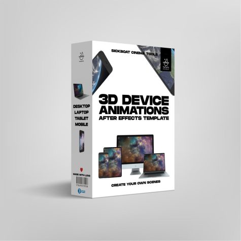 AE模板 3D设备动画制作工具 100个预置场景 手机应用演示与社交媒体视频创作 Device Animations After Effects Template
