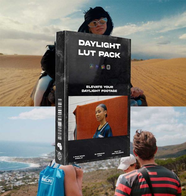 Vintage Daylight LUT Pack 电影调色预设 日光胶片模拟滤镜 31个复古氛围旅拍人像风格 Rec709转换 Cinematic Film Effects for DaVinci Resolve Premiere Pro