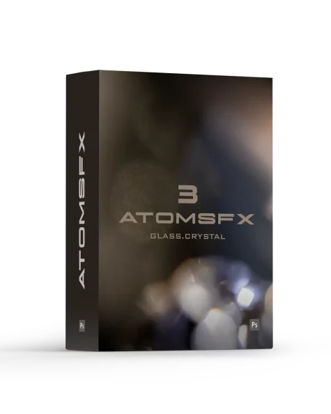 AtomsFX玻璃水晶叠加素材包 56个JPEG叠加层+PS笔刷+动作 艺术折射梦幻质感合成素材Presetcurator - AtomsFX 3 Glass & Crystal Overlays + Brushes