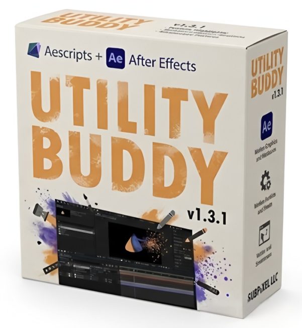 AE脚本工具Utility Buddy 项目管理助手 批量查找更新字体表达式效果 支持AE CC