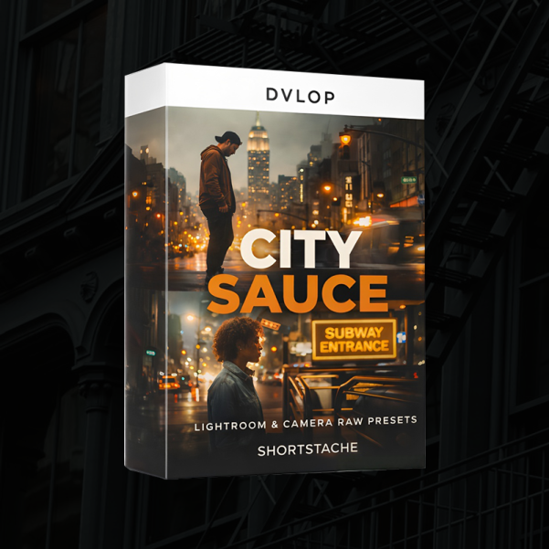 DVLOP城市电影感Lightroom预设City Sauce 纽约风格色调 含Push/Pull调光与颗粒强度Shortstache - City Sauce Presets