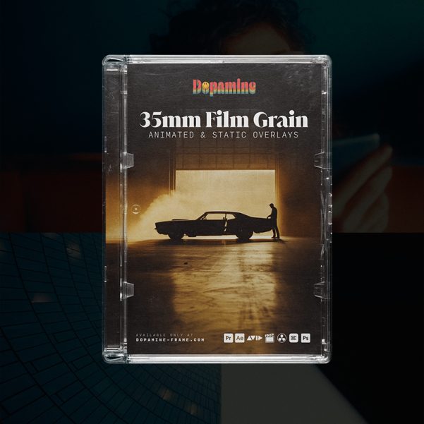 35mm胶片颗粒叠加素材40个真实电影感噪点纹理4K视频剪辑后期影视包装特效素材Dopamine Frame - 35mm Film Grain Overlays