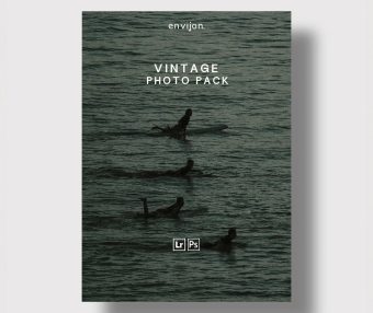 Envijon Vintage复古照片综合包 含6款LR预设/电影边框/尘痕叠加/胶片颗粒/燃烧特效 Vintage Photo Pack