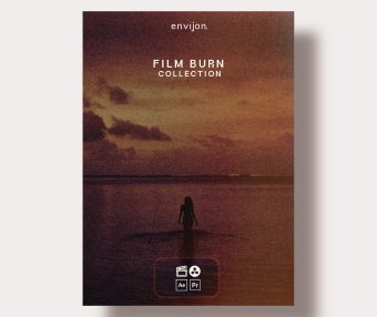 Envijon 真实胶片燃烧叠加素材 20个4K ProRes灼烧纹理转场 含音效 带齿孔选项 电影感特效 Film Burn Collection