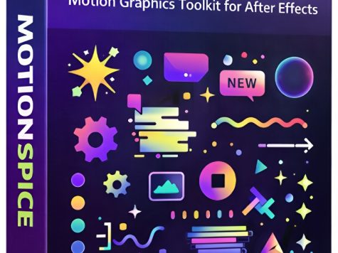 MotionSpice动态图形AE素材库 100+动画10类别一键添加 视频剪辑MG动画After Effects Aescripts - MotionSpice v1.0