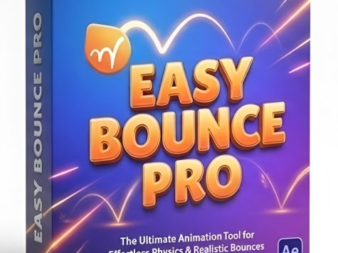 AE脚本 物理弹跳动画生成插件 Aescripts - Easy Bounce Pro v1.0.003