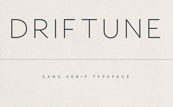 Driftune 精致无衬线英文字体 极简优雅现代品牌奢侈编辑版面高端包装设计OTF/TTF Driftune Sans Serif Typeface