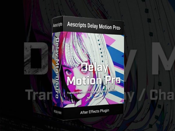 AE脚本插件 二次延迟动画工具 Delay Motion Pro 防漂移稳定父级 角色MG动画绑定表达式 Aescripts - Delay Motion Pro v1.1