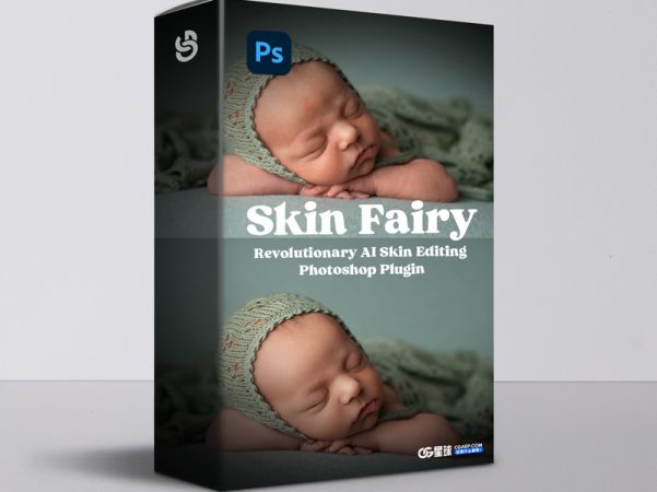 AI皮肤编辑Photoshop插件Skin Fairy 一键自动遮罩4种皮肤等级批量处理人像后期工具 Skin Fairy [Revolutionary AI Skin Editing Photoshop Plugin]