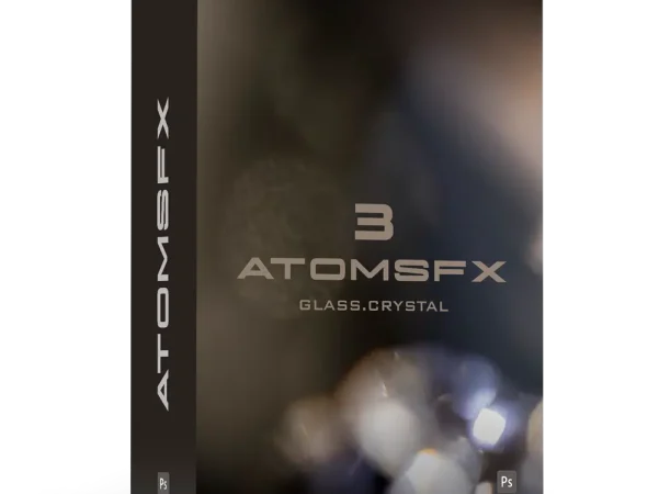 AtomsFX玻璃水晶叠加素材包 56个JPEG叠加层+PS笔刷+动作 艺术折射梦幻质感合成素材Presetcurator - AtomsFX 3 Glass & Crystal Overlays + Brushes