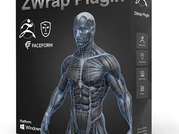 ZBrush插件ZWrap自动拓扑包裹工具 3D扫描人脸模型重拓扑投射Win Faceform - ZWrap - plugin for ZBrush 2025.12.1 Win