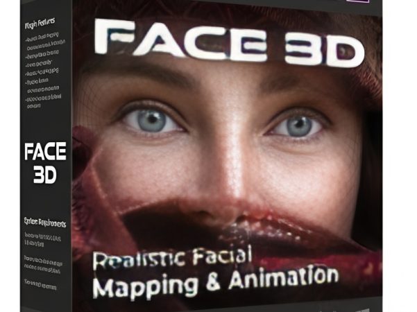AE脚本Face 3D v1.1.4 AI驱动照片转3D模型动画制作支持OBJ导出