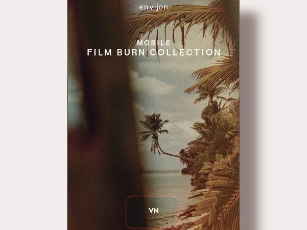 Envijon Film Burn移动胶片烧伤特效包 20款真实Kodak扫描覆盖含穿孔音效手机专用