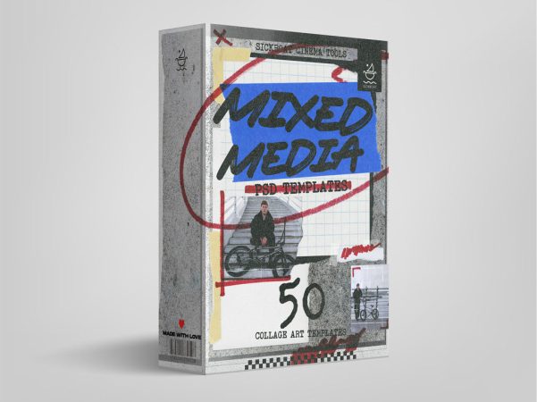 PS拼贴艺术PSD模板 混合媒体模板50套 Photoshop拼贴艺术素材包 Sickboat - MIXED MEDIA PSD | COLLAGE ART PHOTOSHOP TEMPLATES