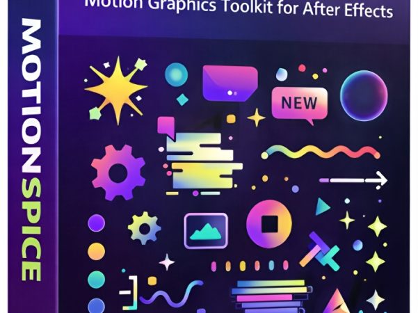 MotionSpice动态图形AE素材库 100+动画10类别一键添加 视频剪辑MG动画After Effects Aescripts - MotionSpice v1.0